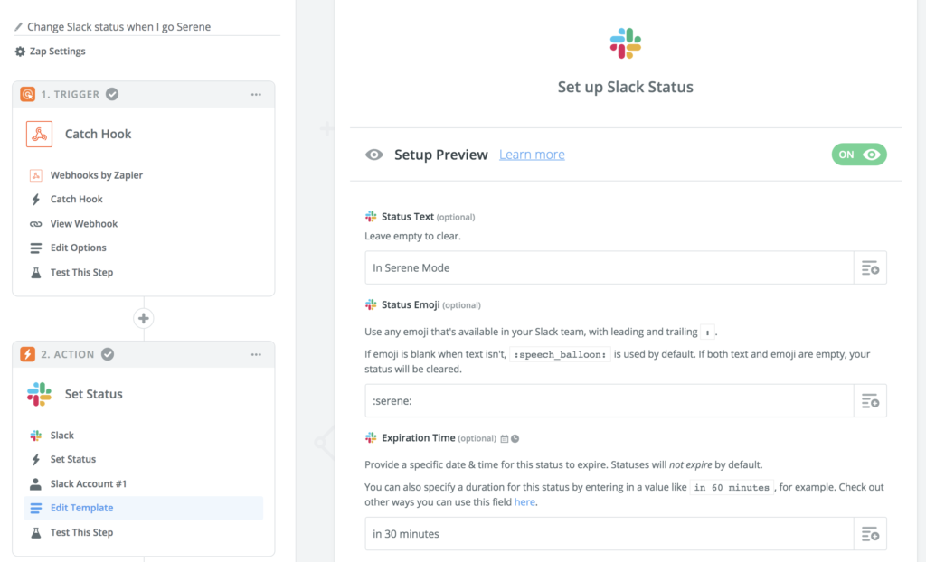 slack status examples